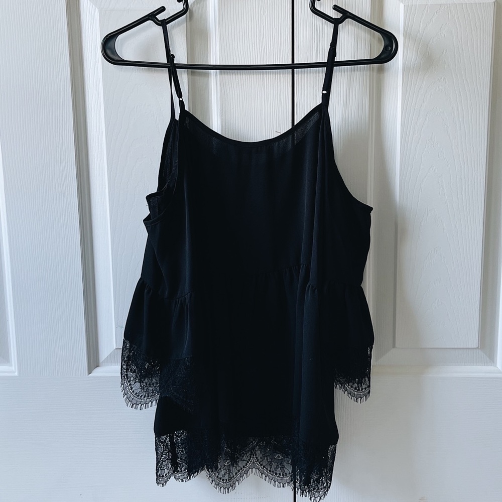 NWOT black lace top - Picture 7 of 7